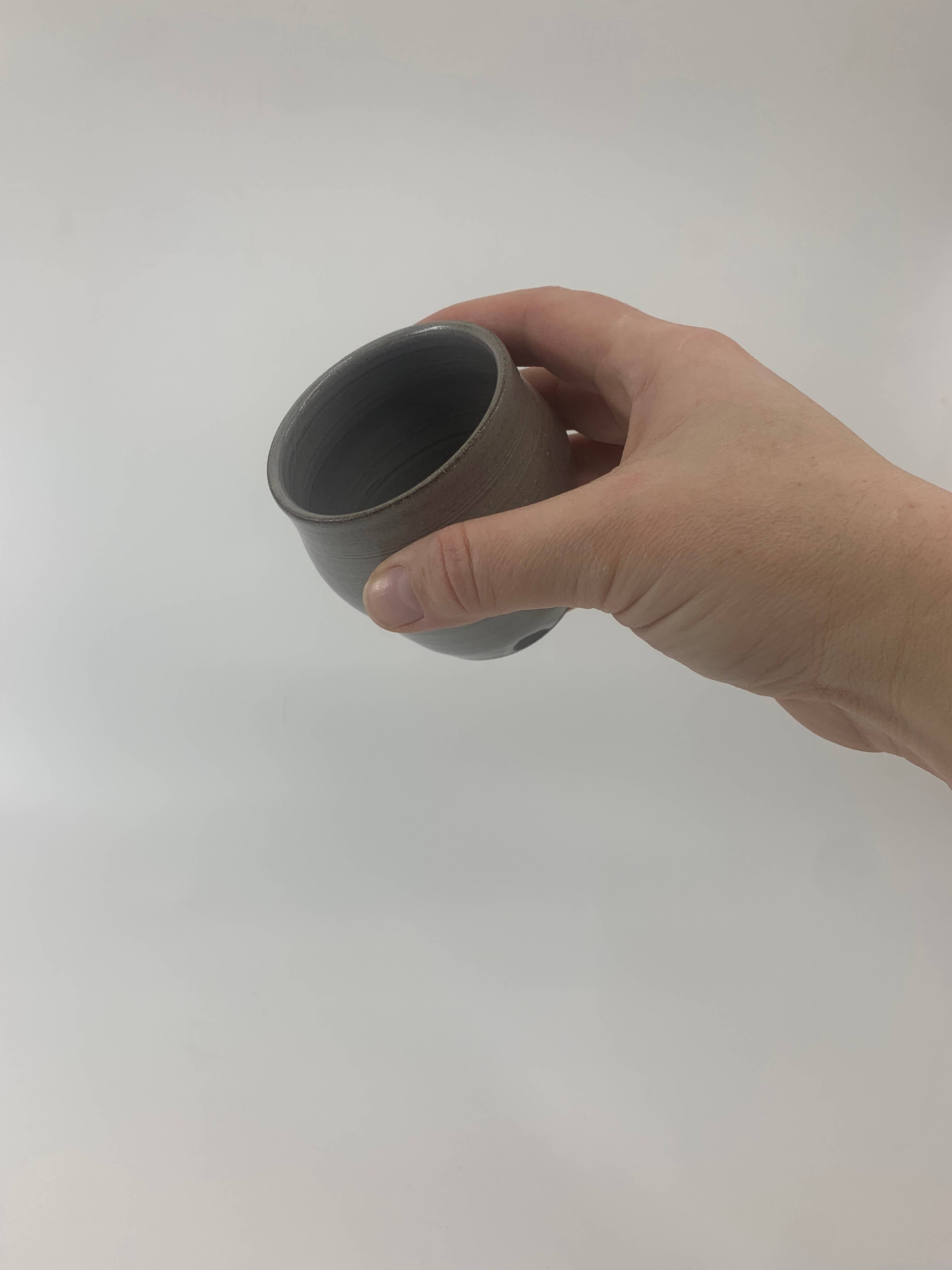 Katie Piro Pottery - Wholesale Drinking Glass/Cup - Handmade Little Sippers, Ghost White2