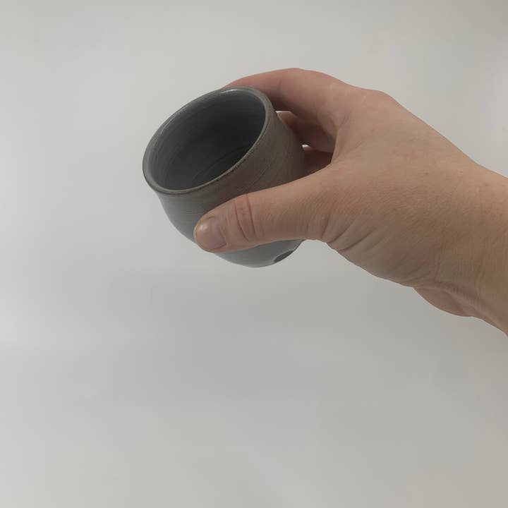 Katie Piro Pottery - Wholesale Drinking Glass/Cup - Handmade Little Sippers, Ghost White2