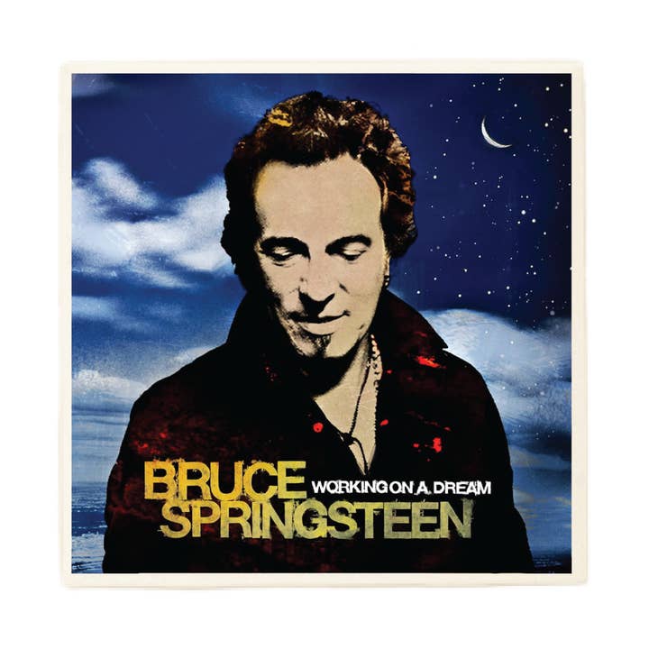 Bruce Springsteen Working on a Dream Album Coaster for wholesale by Lucky Mfg. Co.