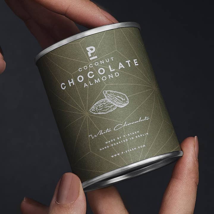 12x Almond - White chocolate with Coconut Flakes - Mini 60g for wholesale by P-Stash