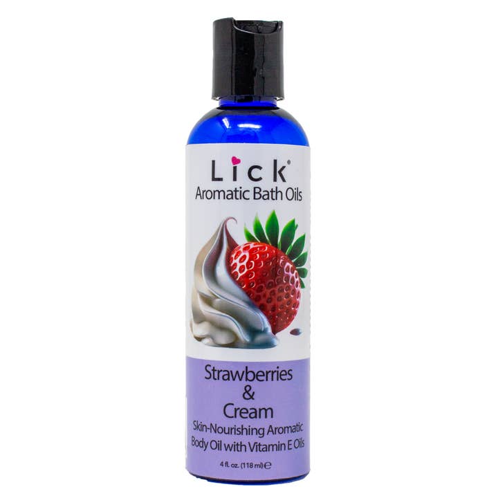 Strawberry Cream Aromatic Bath Oil for wholesale by Lick