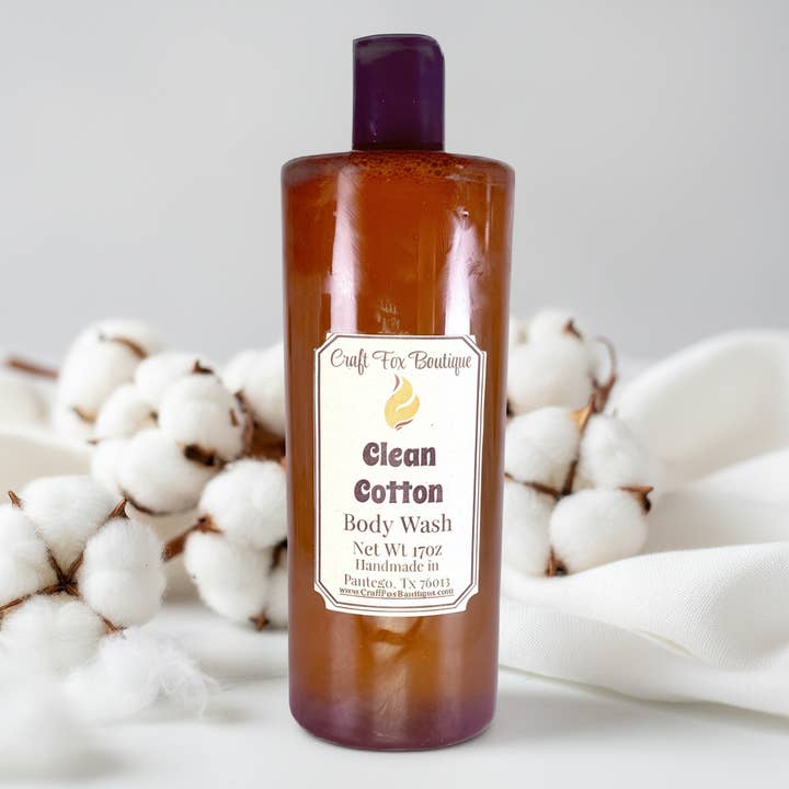 Clean Cotton 16oz Body Wash for wholesale by Craft Fox Boutique