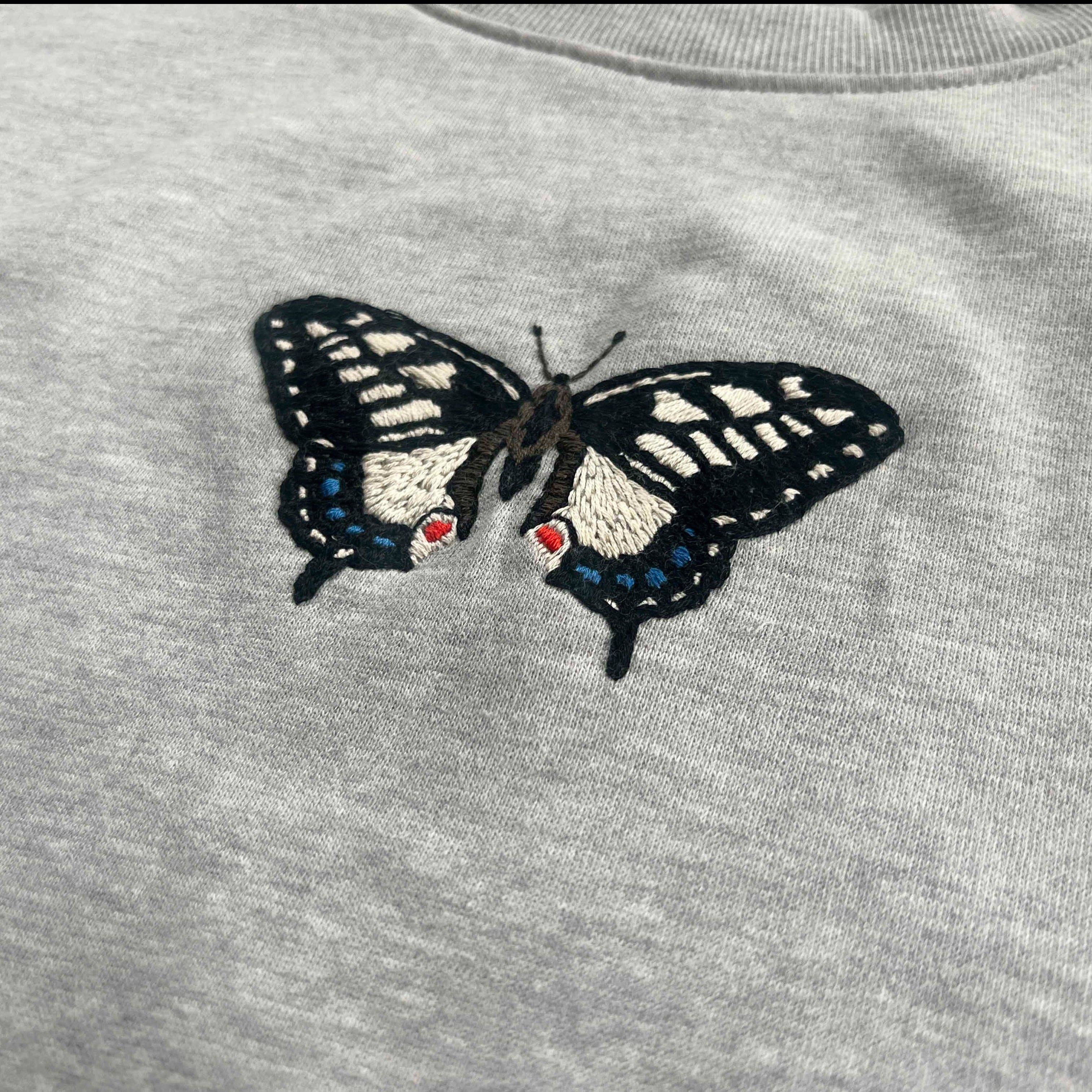 Thread Honey - Venta al por mayor Material para bordado/punto de cruz - Mariposa británica - Patrón de ropa bordado3