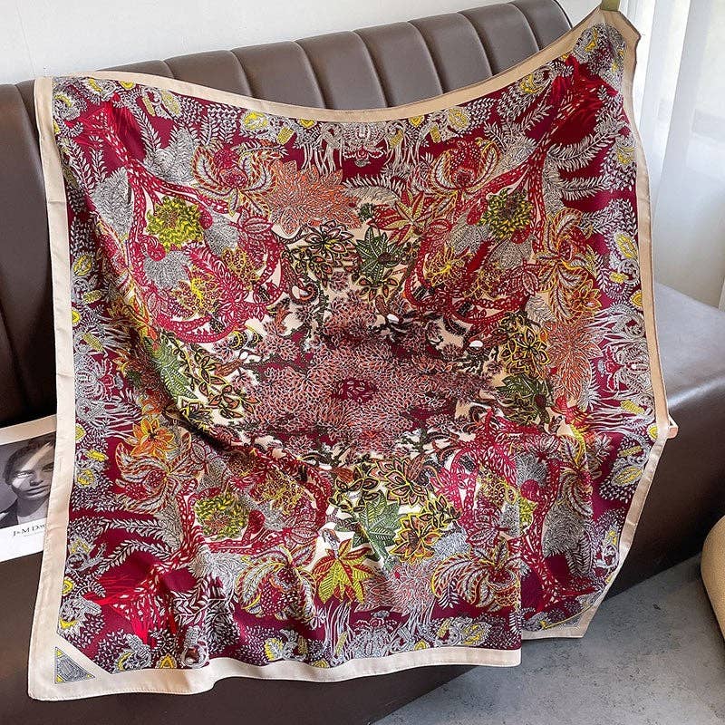 ShieldChic - Vente Écharpe – femme - Imprimer foulard carré de mode3