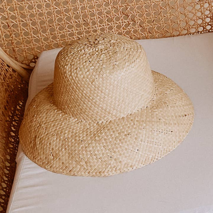 Village Thrive - Wholesale Bucket Hat - Women's - Woven Bucket Hat in Blonde