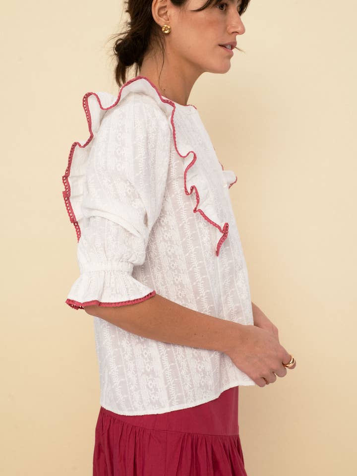 Sonmer Shop USA - Wholesale Blouse - Women's - Jo blouse white2