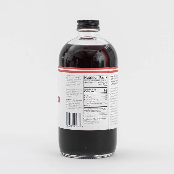 Pratt Standard Cocktail Co. – wholesale Cocktail mix/syrup – True Grenadine Syrup - 16oz