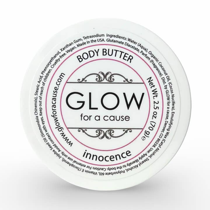 2.5 oz BODY BUTTER innocence for wholesale by GLOW for a cause