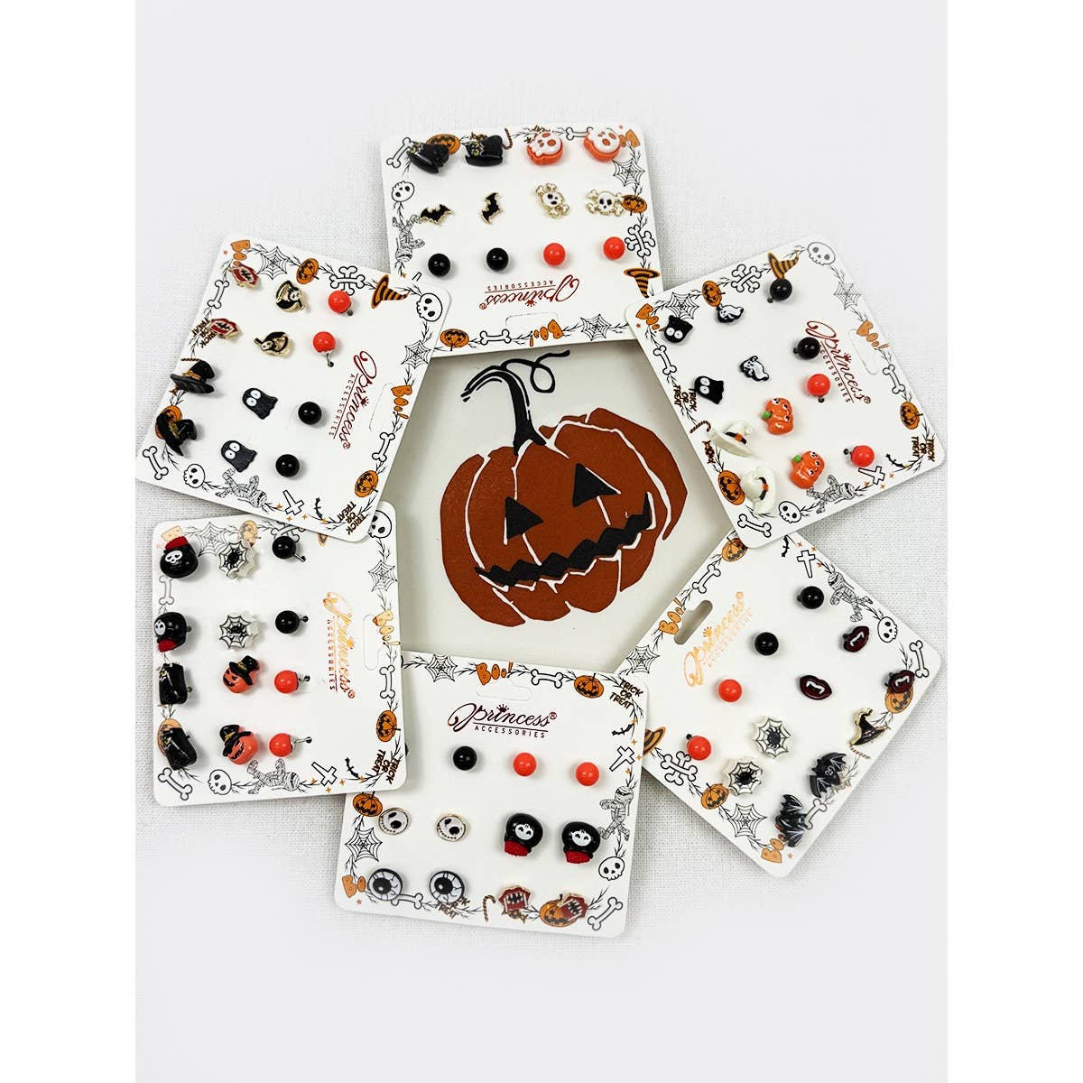 MIX COLOR Cute Halloween Theme Earring Set for wholesale on Faire4