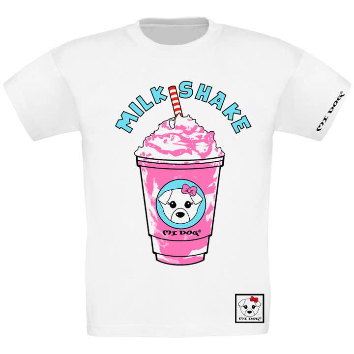 Maglietta Mi Dog, ragazze, frappè, vestibilità regolare per la vendita all'ingrosso da parte di MI DOG