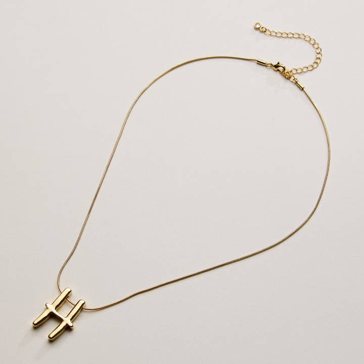 Frem - Wholesale Pendant/Charm Necklace - A Set of 16 Letters Gold Dipped Necklace – Gold & Silver Alphabet Charm Jewelry21