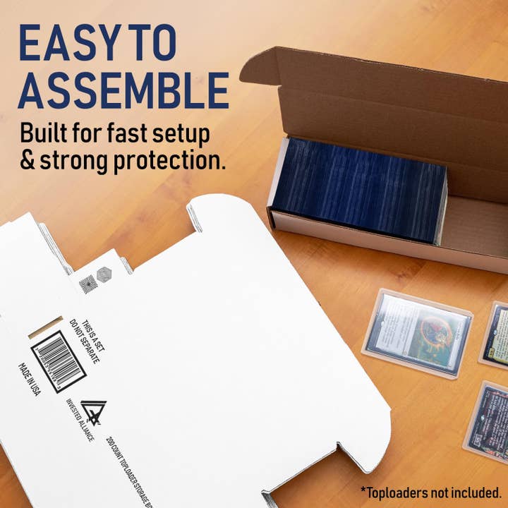 Invested Alliance LLC – Großhandel Vorratsbehälter – Premium Aufbewahrungsboxen aus Karton für Toploader – 20er Pack5