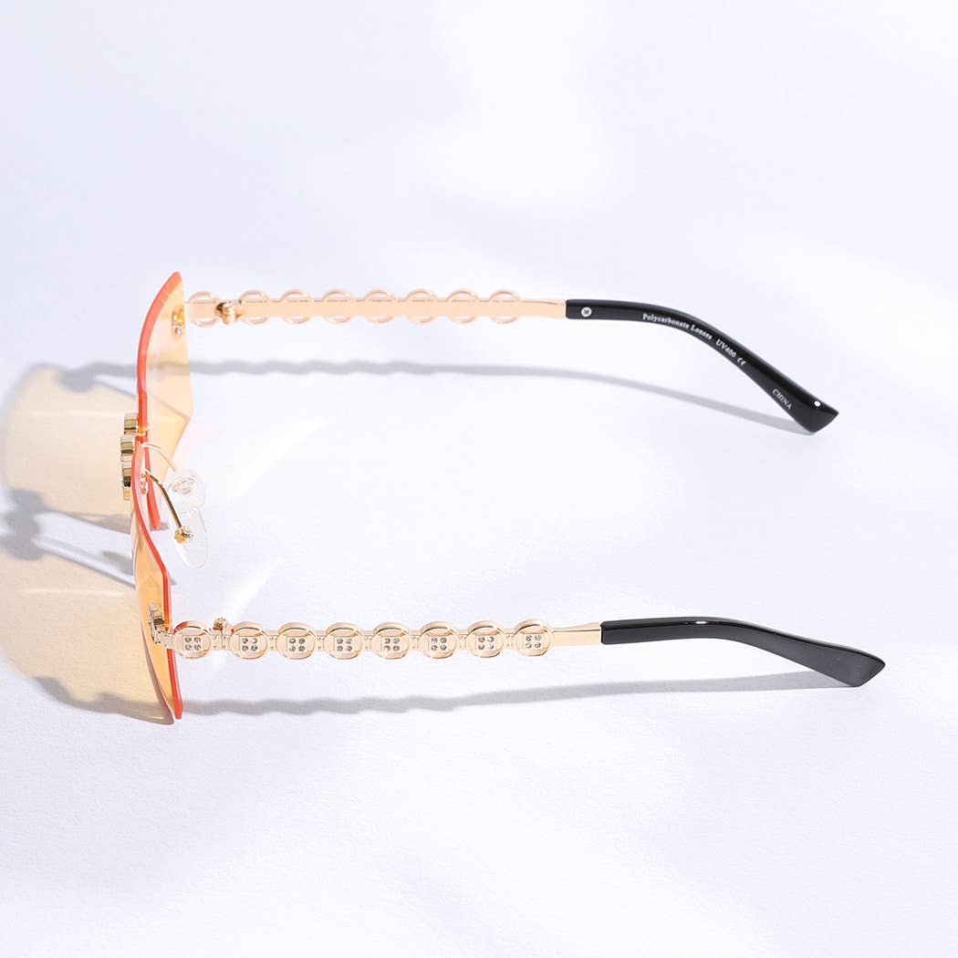 12 ASSORTEREDE FARVER Square Allure Genesis dekorative benede solbriller for engroshandel på Faire8