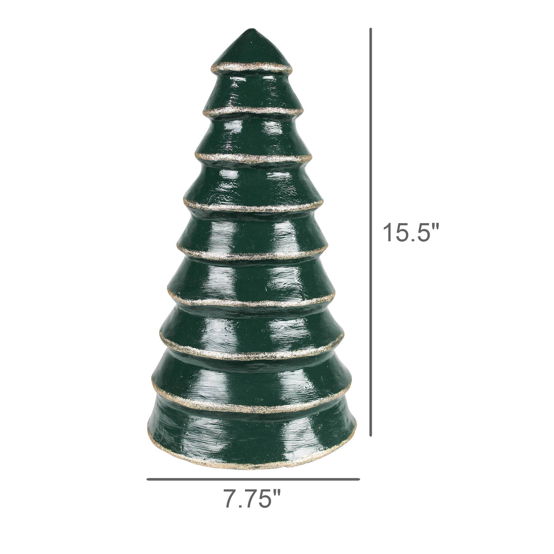 HomArt – Großhandel Weihnachtsschmuck – Baum, Pappmaché, Grün - Lg1