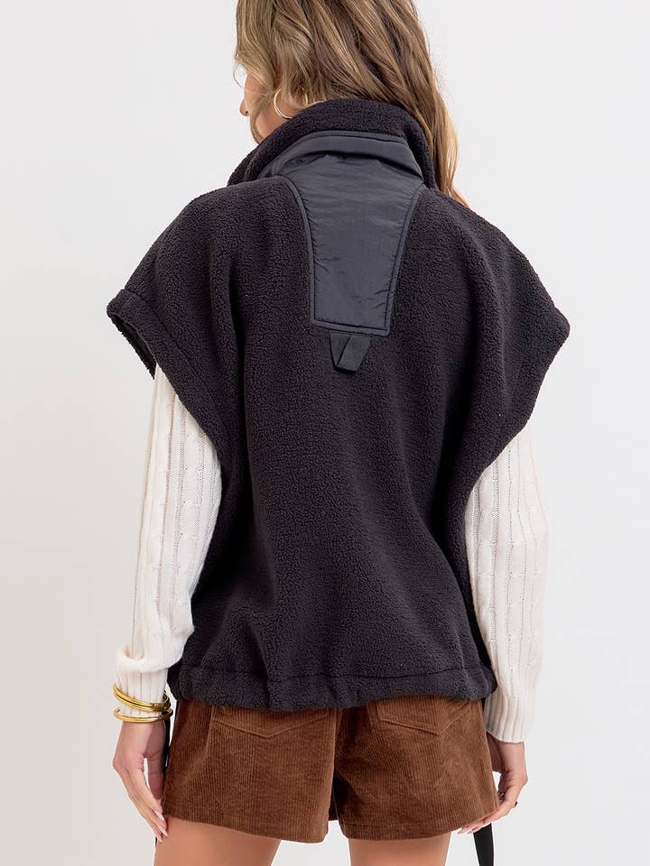 Sweet Lovely by Jen - Wholesale Outerwear Vest - Women's - OVERSIZED FLEECE VEST4