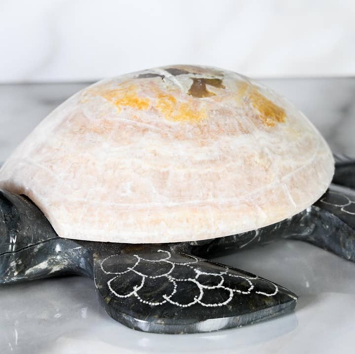 Tortuga de Mármol 6,5" para venta al por mayor de SS handcrafted Art