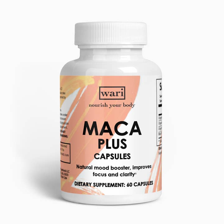 Gélules Maca Plus pour la vente par Wari Superfoods