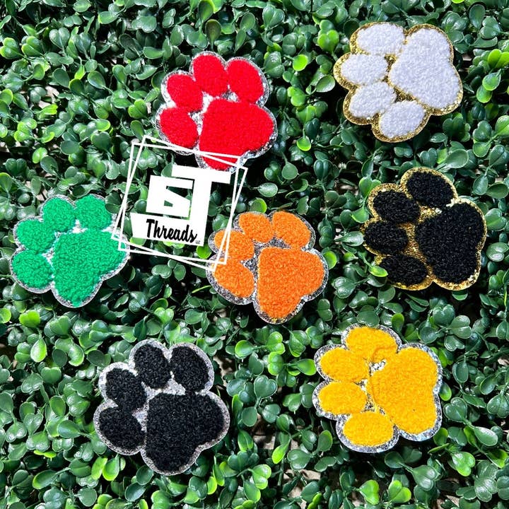 Chenille Paw Prints...Cap Patches Only and other Purchase Wholesale iron on chenille patches. Free Returns & Net 60 Terms on Faire trending on Faire.