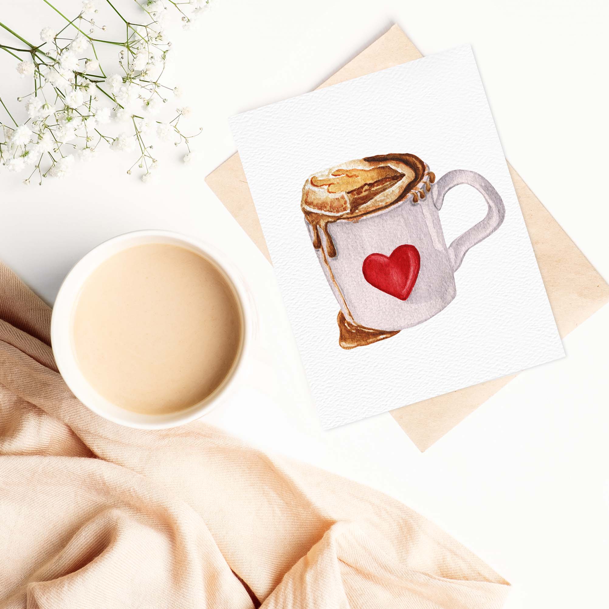 Blue Thistle - Wholesale Valentine's Day Card - Hot Cocoa Card, Happy Holidays, Happy Valentine's Day3