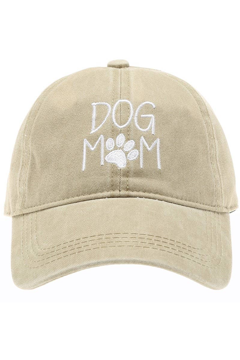 Fashion City - Vendita all'ingrosso Cappellino da baseball - Donna - Cappelli da baseball in cotone ricamati DOG MOM, stile vintage17
