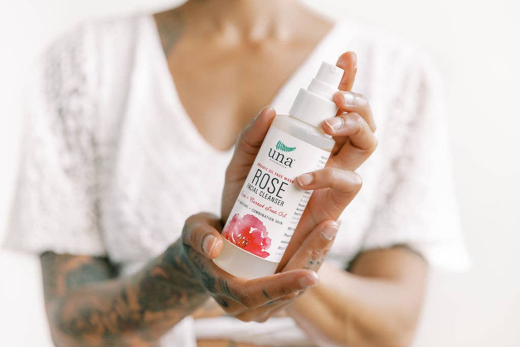 Una Biologicals - Wholesale Facial Cleanser - Rose Gentle Facial Cleanser1