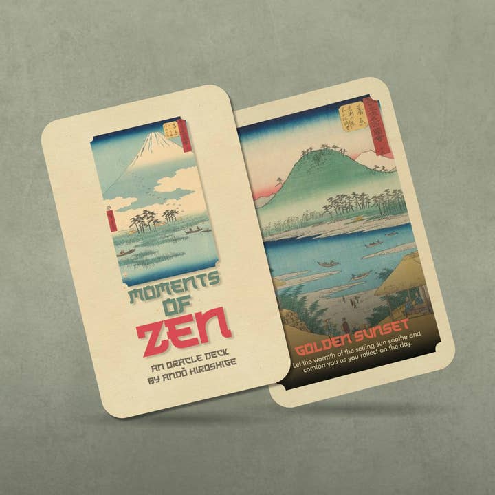 Ibiza Tarot USA - Vente Cartes de tarot - Moments of Zen : Un deck Oracle d'Andō Hiroshige8