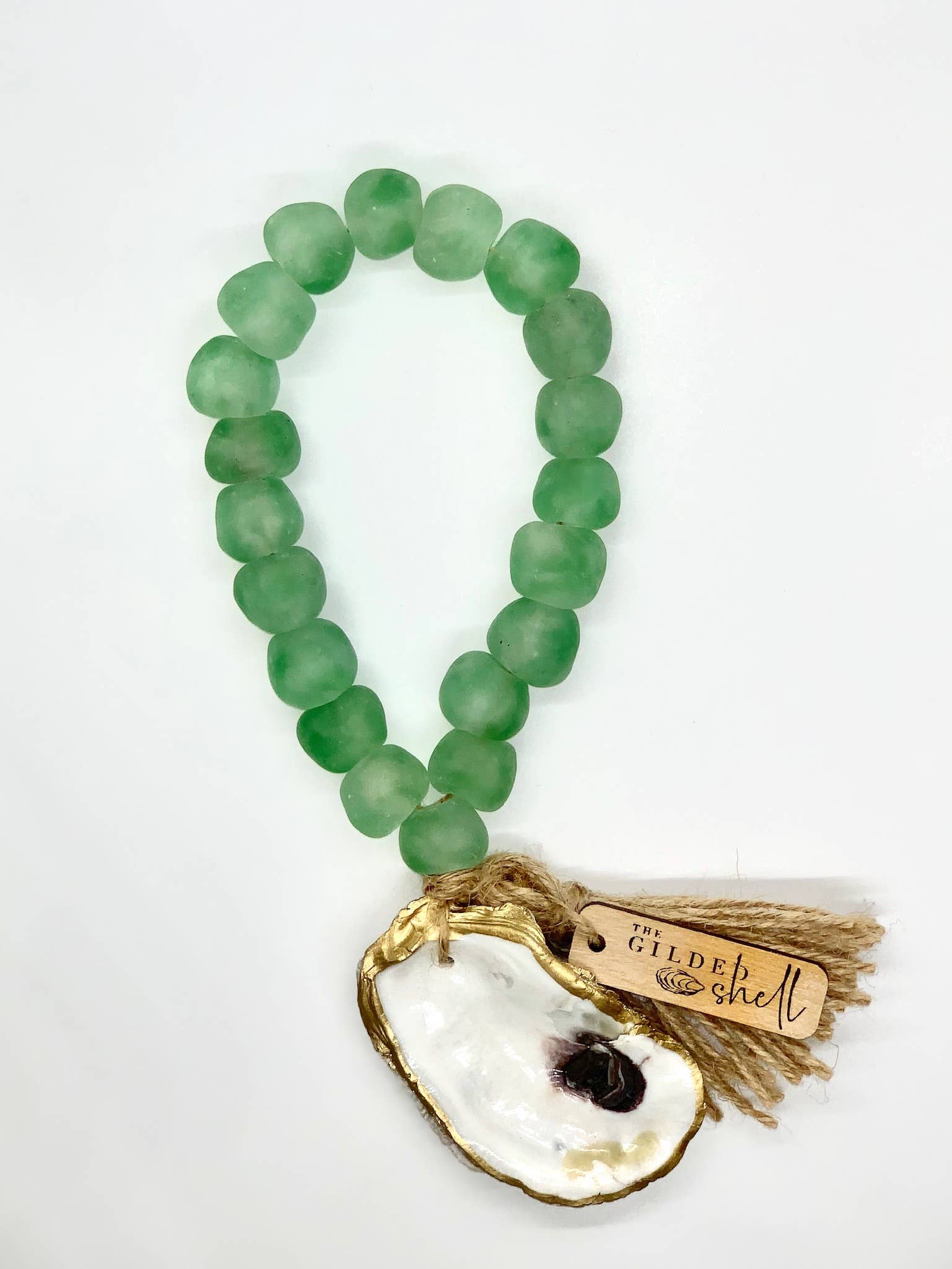 The Gilded Shell - Wholesale Decorative Tabletop Object - The Lagoon - Sea Glass2