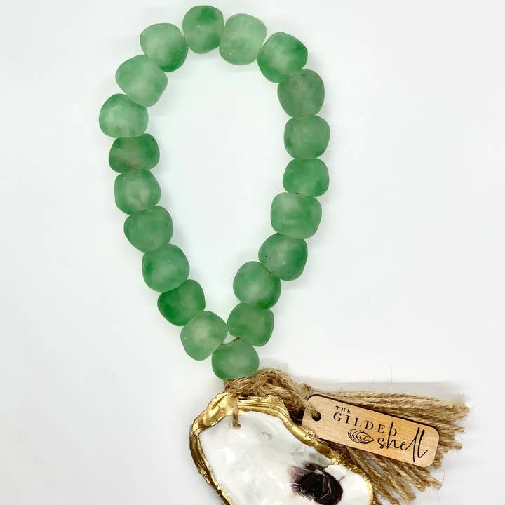 The Gilded Shell - Wholesale Decorative Tabletop Object - The Lagoon - Sea Glass2