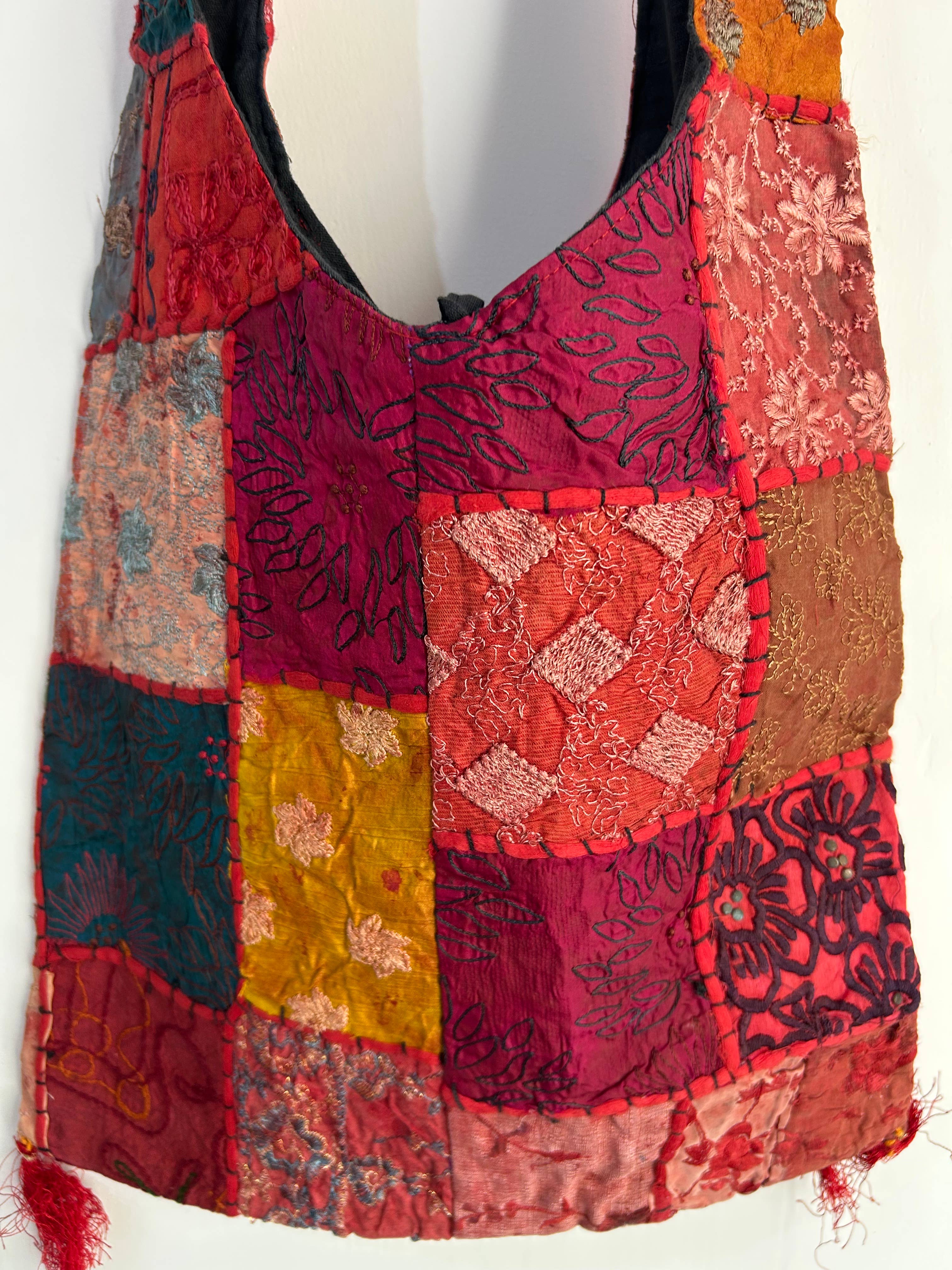 Meghcraft - Vendita all'ingrosso Borsa tote - Donna - Borsa Jhola Patchwork Vintage Indiano - Borsa a Tracolla Borsa Boho24