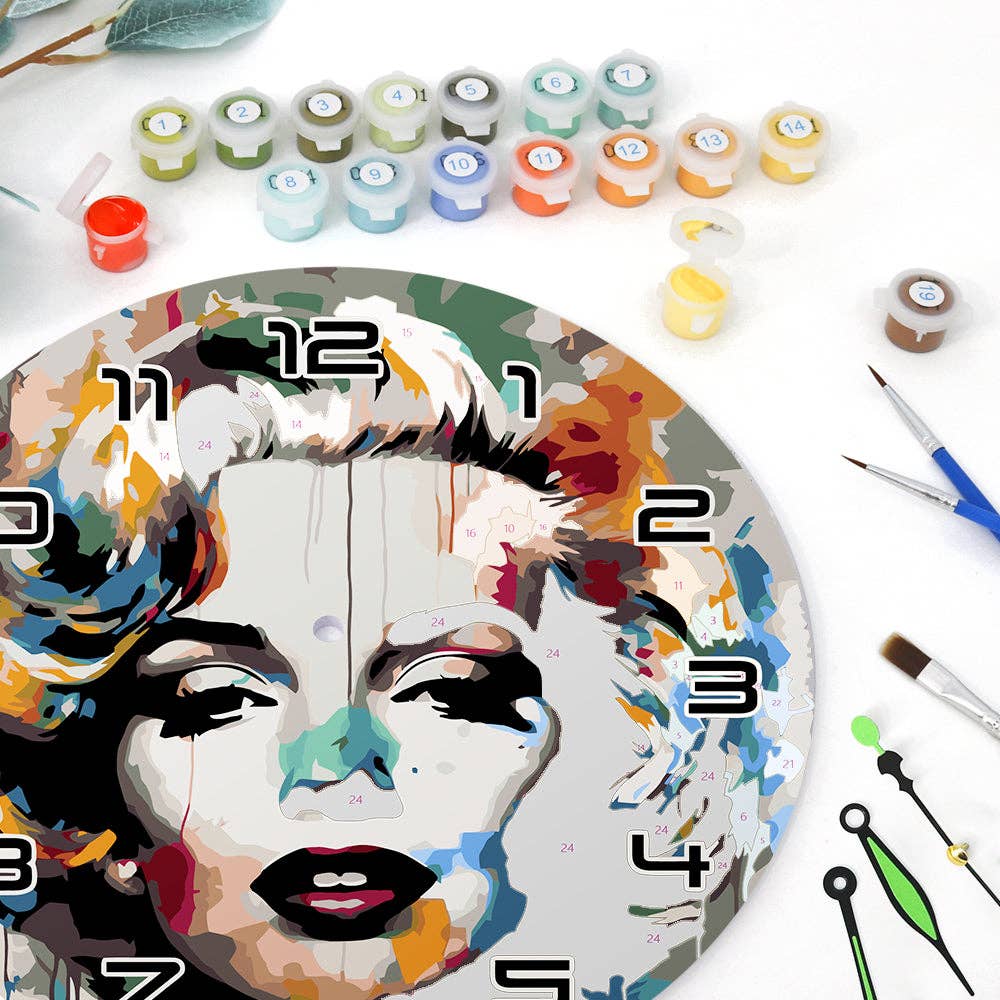 Paint Your Numbers - Wholesale DIY Craft Kit - Paint the Moment – Pop Icon Clock Kit12