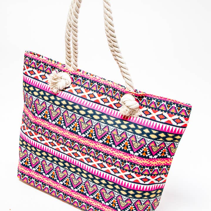 Sac en toile natif avec poignée en corde pour la vente par Flag Matrix Inc