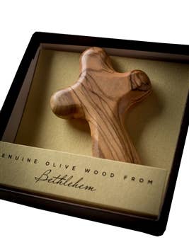 Pocket Holding Cross with gift box - 3.5" for wholesale by Earthwood
