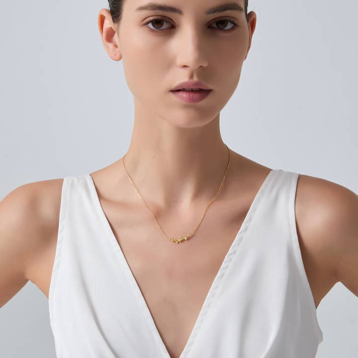 Perimade & Co. LLC - Vendita all'ingrosso Collana con ciondolo/pendaglio - Collana Foglia di Ginkgo Ispirata alla Natura in Argento Sterling 9255