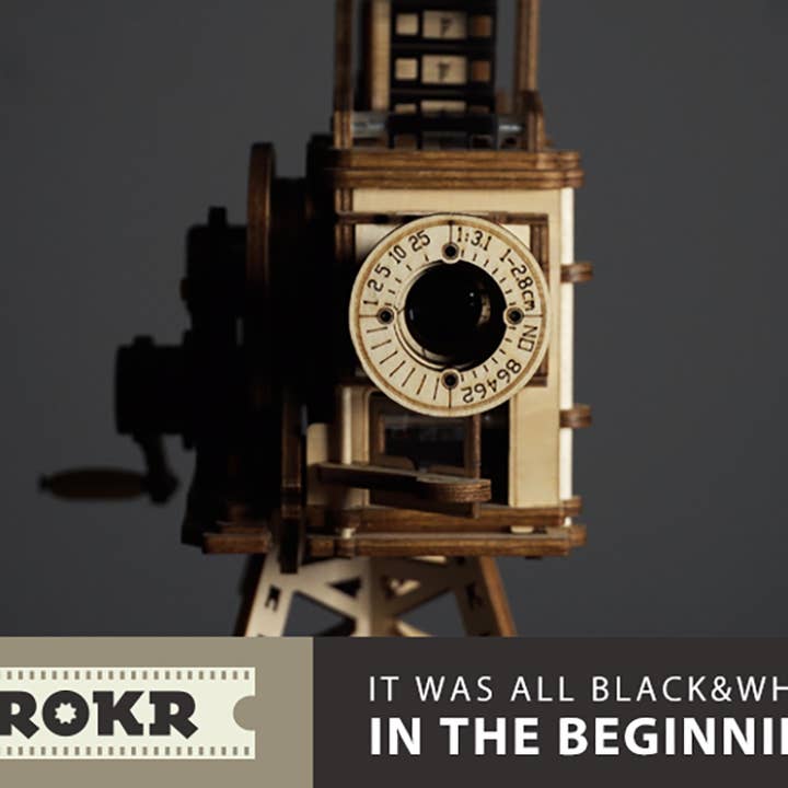 Robotime - Venta al por mayor Kit de manualidades - ROKR Vitascope LK601 kit de proyector de película mecánico