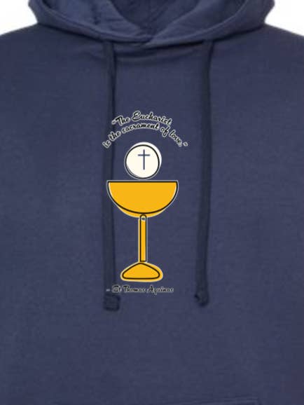 Le Sacrement de l'Amour - Sweat à Capuche Saint Thomas d'Aquin pour la vente par Sock Religious