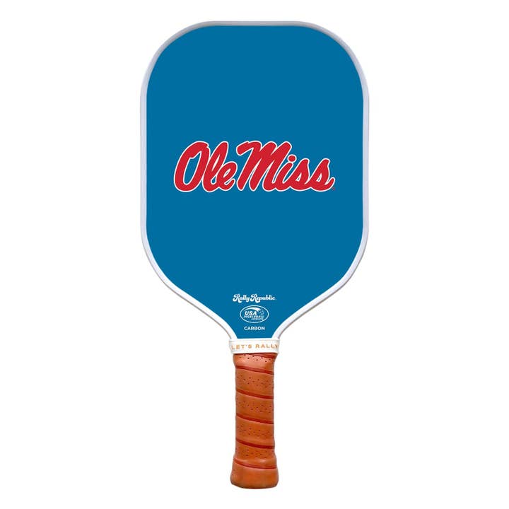 University of Mississippi Pulverblå Ole Miss Pickleball Paddel (B2B) för wholesale av Rally Republic