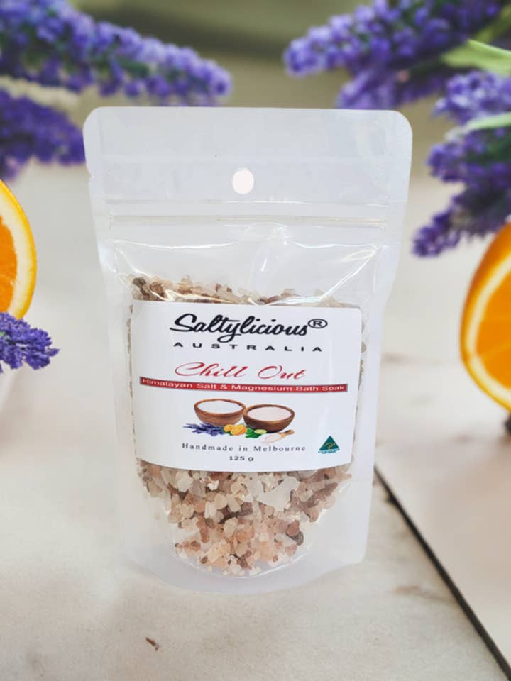 Chill Out Bath & Foot Soak 125 Gram for wholesale by Naturally Pure Aromas