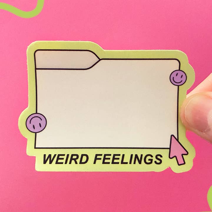 autocollant de sentiments étranges pour la vente par johnny_redd.pdf