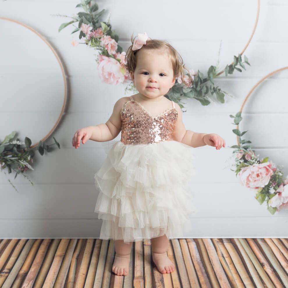 Nicolette's Couture – Großhandel Kleid – Kinder – Das GiGi-Kleid - Roségold6