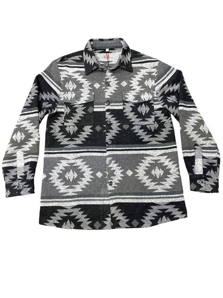 Nativo - Wholesale Button Down Shirt - Men's - SW01 - Button up Sweater Shirt2