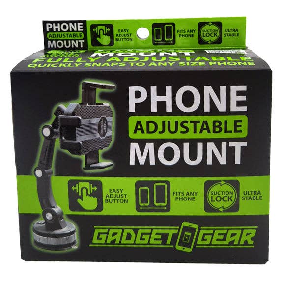 Novelty Closeout - Wholesale Phone/Tablet Stand - Gadget Gear Fully Adjustable Phone Mount - 4/Pack