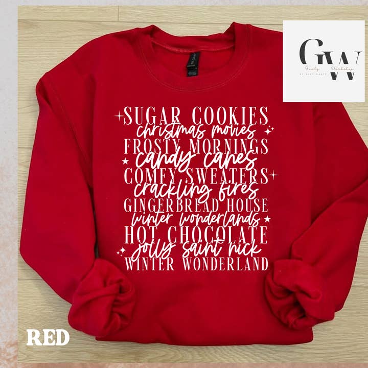 Kerstfavorieten Crewneck voor wholesale door Gaetz Workshop