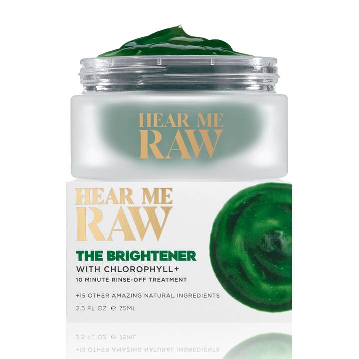 HEAR ME RAW - Wholesale Skincare Face Mask - The Brightener with Chlorophyll Jar + Pod - 2.5 fl oz8