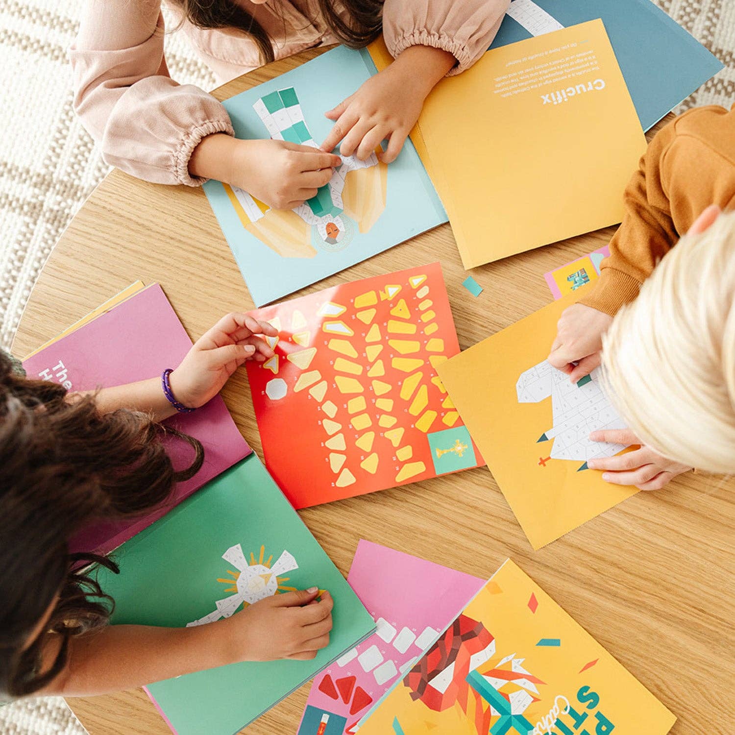 Catholic Family Crate® – wholesale Sticker – Child & baby – Pray by Sticker: Paint-by-Number Sticker Book9