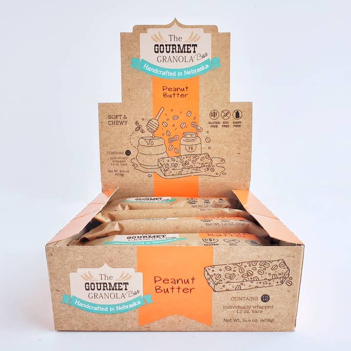 The Gourmet Granola - Wholesale Snack Bar - Peanut Butter Granola Bars