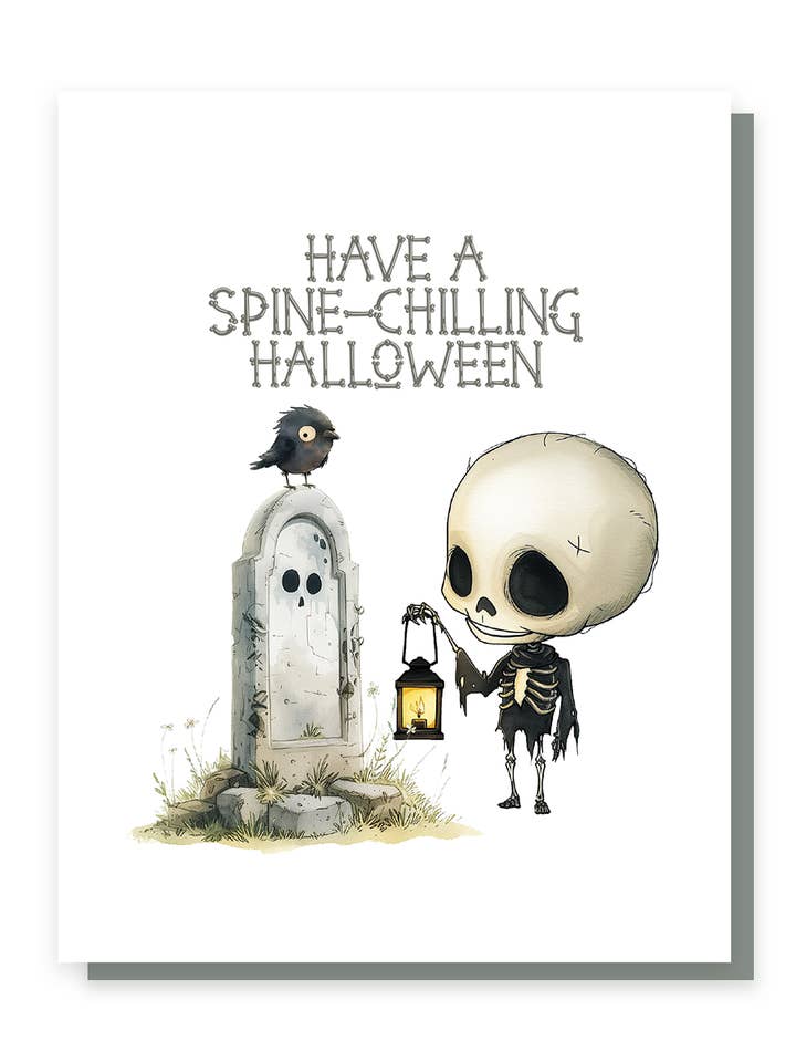 Halloween qui fait froid dans la colonne vertébrale pour la vente par Hank & Bean