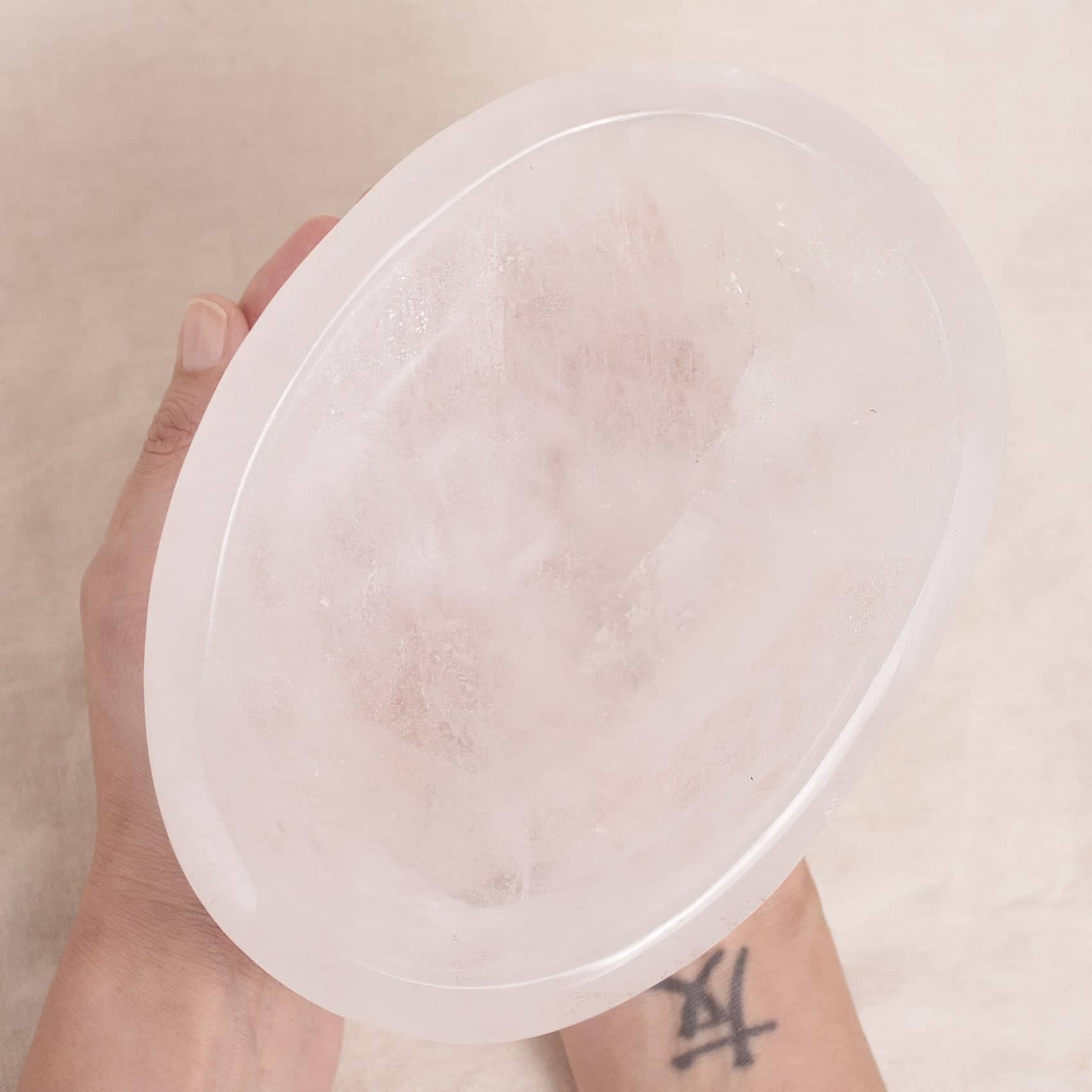 Tiny Rituals - Wholesale Decorative Plate/Dish/Bowl - Rare Clear Quartz Crystal Bowls - Large - 1 of a Kind15