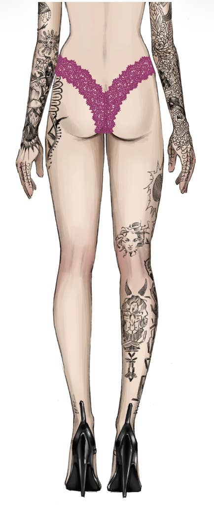 House of Desire – wholesale Underkläder - Dam – LANA LACE V-TANGA20