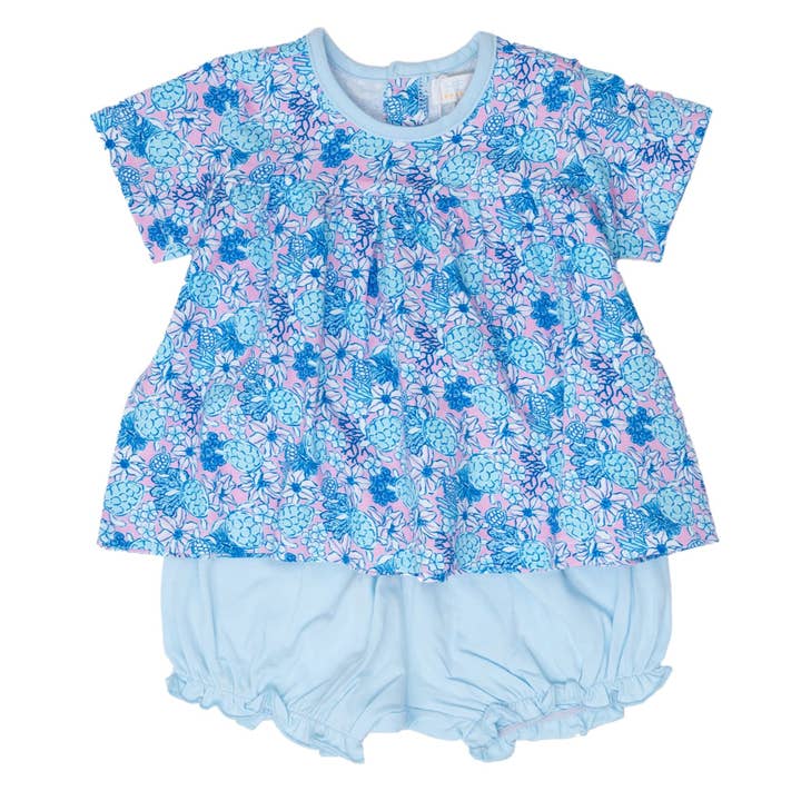 Ava Turtley Cute Bloomer Set for wholesale by The Oaks Apparel Company