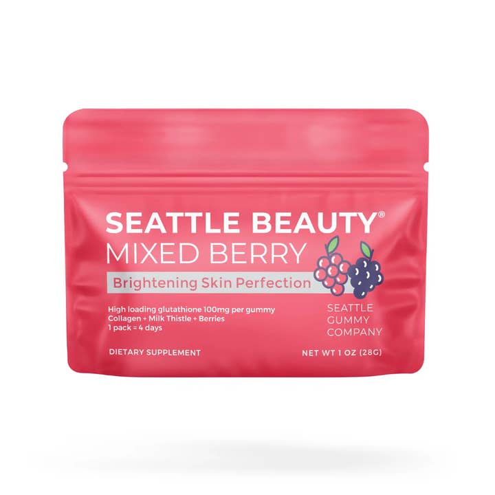 Seattle Gummy Company - Wholesale Oral Supplement/Vitamin - Beauty Gummy Spotless Skin Perfection |12-Pack, Mixed Berry